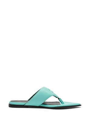HUGO embossed thong sandals - Blue