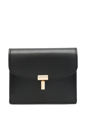 TOTEME T-lock leather card holder - Black