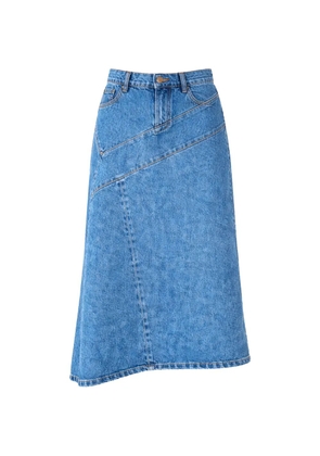Officine Generale Anisea panelled skirt - Blue