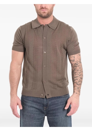 NN07 Thor button pattern shirt - Brown