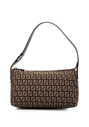 Fendi Pre-Owned 2000-2010 Zucchino Canvas Pochette shoulder bag - Brown