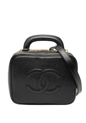 CHANEL Pre-Owned 1997-1999 CC Caviar Vanity Case satchel - Black