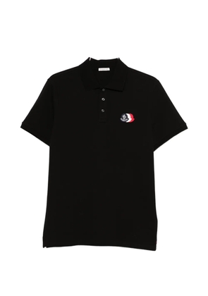 Moncler logo polo shirt - Black