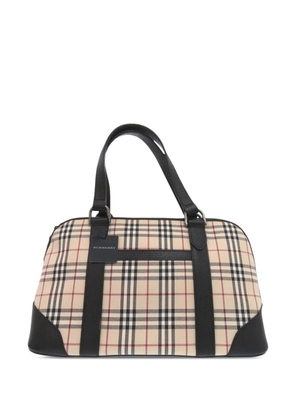 Burberry Pre-Owned 2000-2017 House Check Canvas handbag - Neutrals