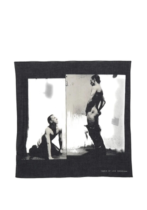 Rick Owens DRKSHDW graphic-detail scarf - Black