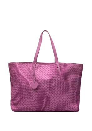 Bottega Veneta Pre-Owned 2012-2025 Nylon Intrecciolusion tote bag - Purple