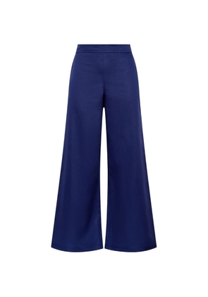 MALIPARMI flared ankle trousers - Blue