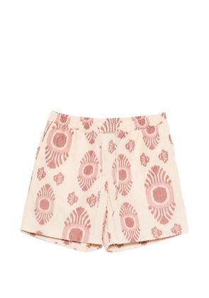 A Kind of Guise Volta patterned drawstring shorts - Neutrals