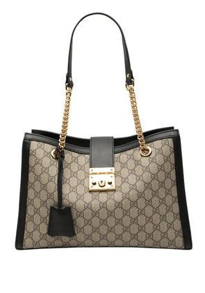 Gucci Pre-Owned 2000-2015 Medium GG Supreme Padlock tote bag - Neutrals