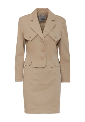Moschino Pre-Owned cotton skirt suit - Neutrals