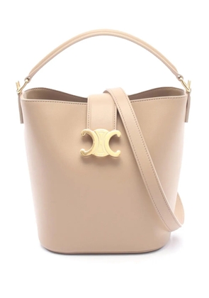 Celine Pre-Owned 2021-2026 Smooth Calfskin Louise Bucket Bag satchel - Neutrals