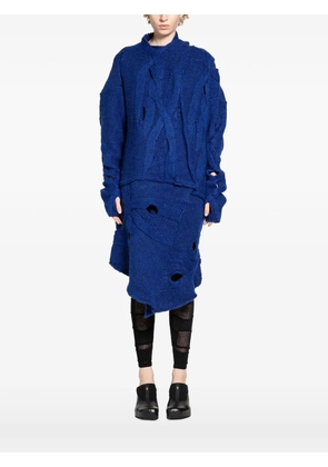 HALOS cables cardi coat - Blue