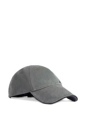 Balenciaga logo embroidered cap - Grey