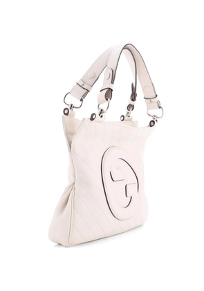 Gucci Pre-Owned Blondie NM Diagonal Quilted Leather Small tote bag - White