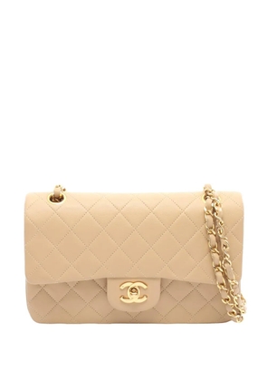 CHANEL Pre-Owned 1989-1991 Small Classic Lambskin Double Flap shoulder bag - Neutrals