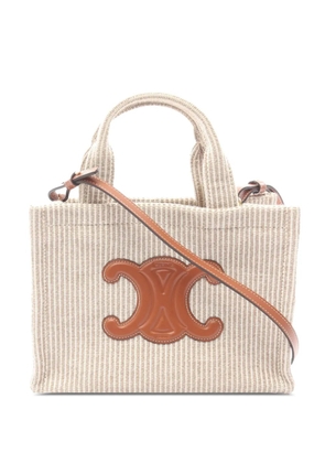 Celine Pre-Owned 2021-2026 Small Canvas Cabas Thais satchel - Neutrals