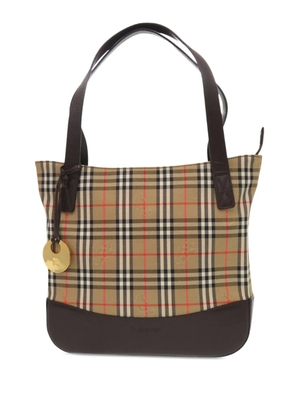 Burberry Pre-Owned 2000-2017 Haymarket Check Canvas tote bag - Brown