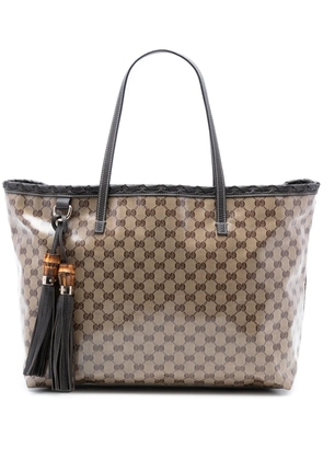 Gucci Pre-Owned 2000-2015 GG Crystal Peggy Braided tote bag - Neutrals
