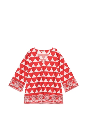 MALIPARMI V-neck shirt - Red