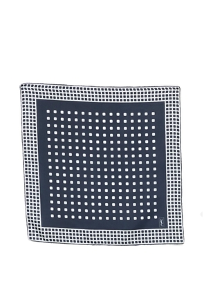 Saint Laurent Pre-Owned 1990s silk scarf - Blue