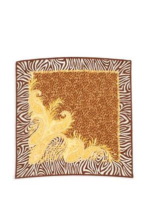 Versace Pre-Owned 1990s animal scarf - Brown
