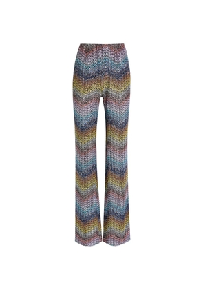 Missoni Sequined flared trousers - Blue