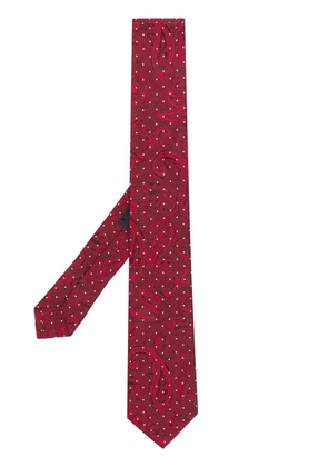 ETRO paisley print tie - Red