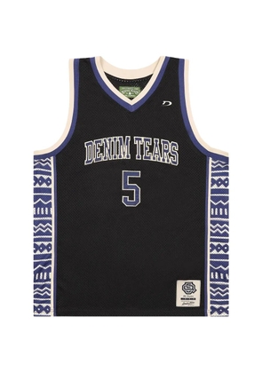 Denim Tears Game number-appliqué tank - Black