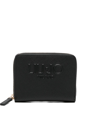 LIU JO logo zip wallet - Black