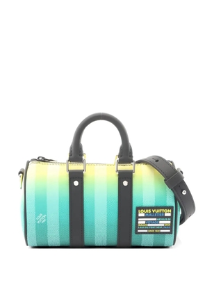 Louis Vuitton Pre-Owned 2021 XS Keepall striped tote bag - Green