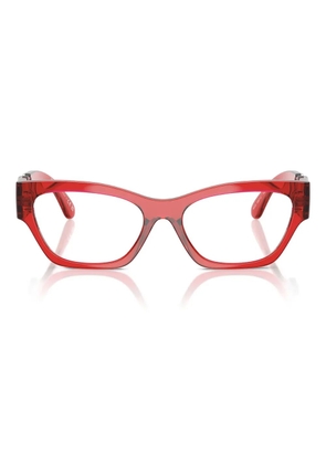Versace Eyewear Medusa-embellished cat-eye glasses - Red