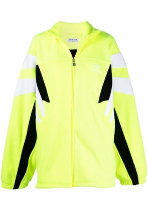 Balenciaga Sporty B embroidered-logo track jacket - Yellow