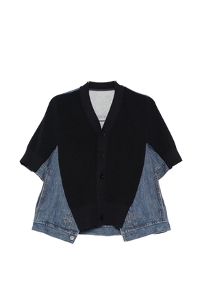 sacai V-neck jacket - Blue