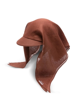 Ruslan Baginskiy draped hat - Brown