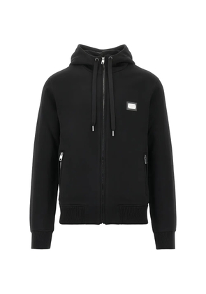 Dolce & Gabbana hooded zip-up sweatshirt - Black