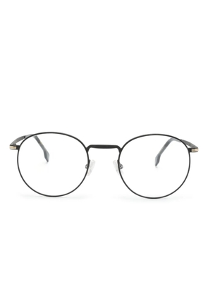 BOSS round-frame metal glasses - Black