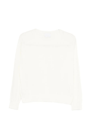 Solocascmir round-neck sweater - White