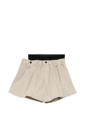 ALAINPAUL hanging worwear shorts - Neutrals