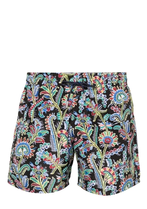 ETRO paisley-print swim shorts - Black