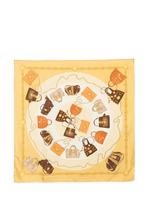 Versace Pre-Owned 1990s chain-print scarf - Yellow