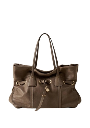 Borbonese large Prive tote bag - Brown
