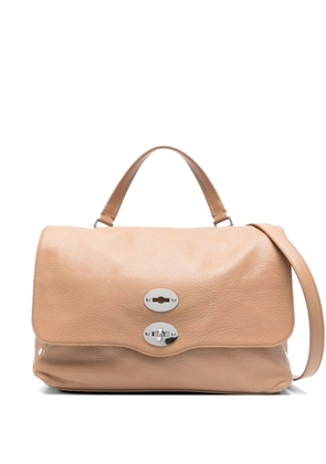 Zanellato medium Postina studded leather tote bag - Neutrals
