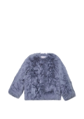 Marni button fur jacket - Blue