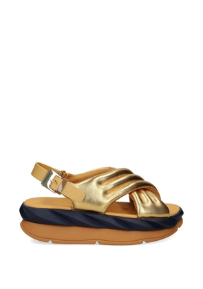 4CCCCEES Mellow Mana criss-cross sandals - Gold