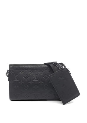 Louis Vuitton Pre-Owned Gaston Wearable monogram embossed leather shoulder bag - Black