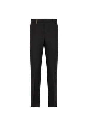 Peserico slit-hem trousers - Black