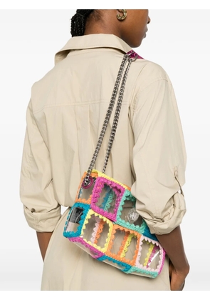 Kurt Geiger London Kensington patchwork chain shoulder bag - Pink