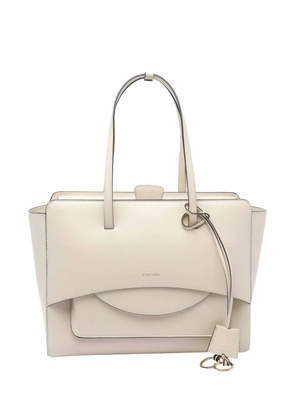 HIDESINS large Flap tote bag - White
