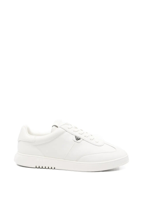 Emporio Armani logo sneakers - White