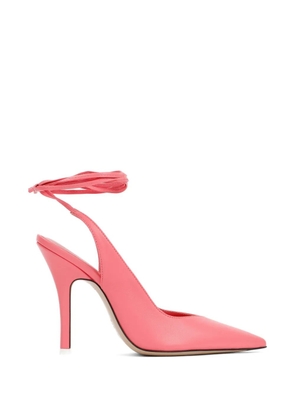 The Attico ankle tie leather pumps - Pink